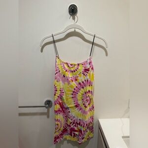 Vibrant Tie-Dye Mini Dress